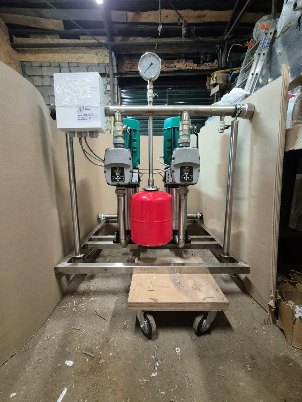 Pressure-boosting pump station 1